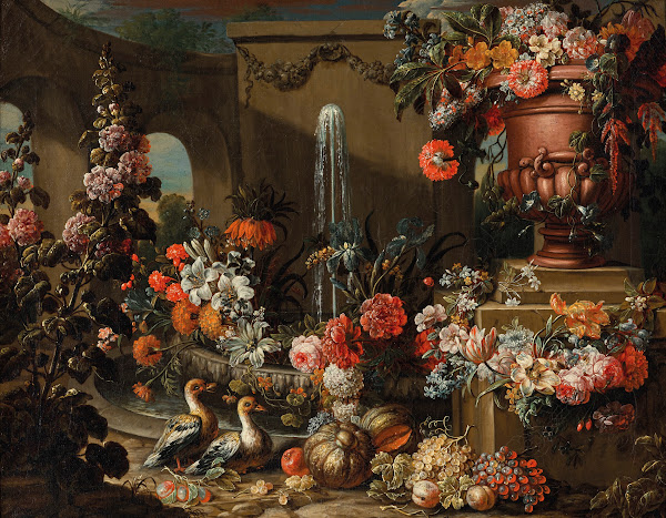 Fontaine aux fleurs