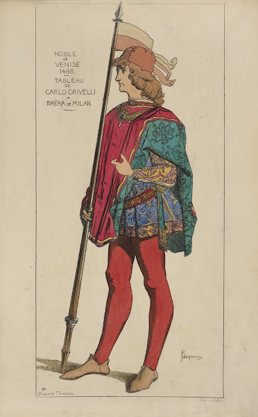 Noble de Venise 1488 Tableau de Carlo Crivelli a Bréra de Milan 1869
