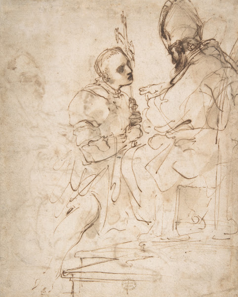 Youth Kneeling before a Prelate ca 1620