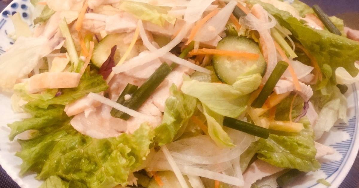 Salad lườn gà của họ