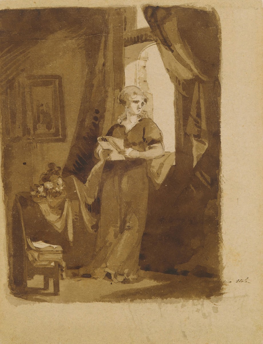 Woman at a Window from Sketchbook 181020