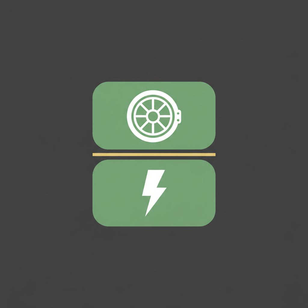 Minimalist 2D vector comparison showing two stacked blocks with custody vault icon and speed lightning icon on dark background Fidelity vs Robinhood crypto