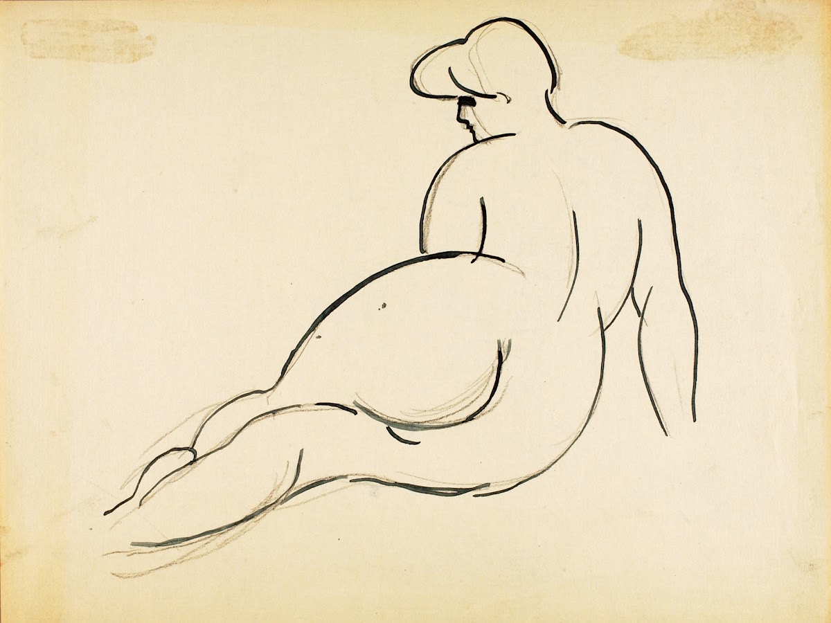 Reclining Nude Back View