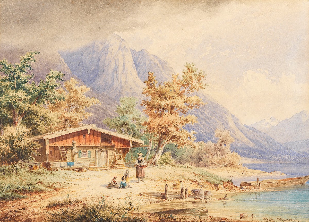Berghütte am See