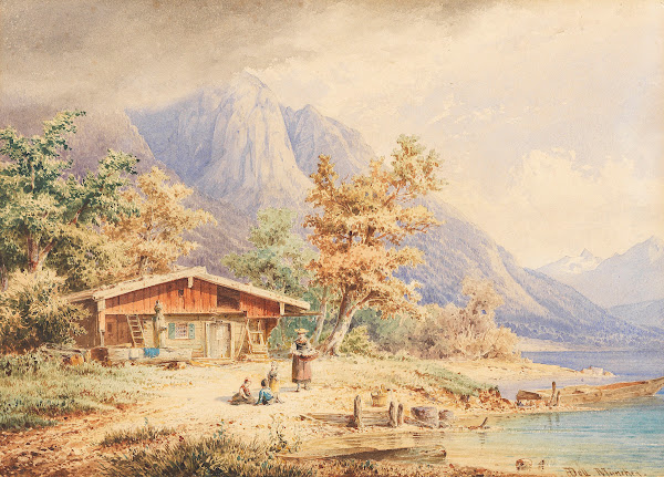 Berghütte am See