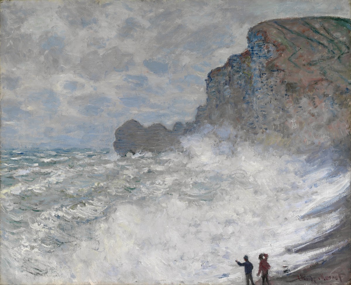 Rough weather at Étretat 1883