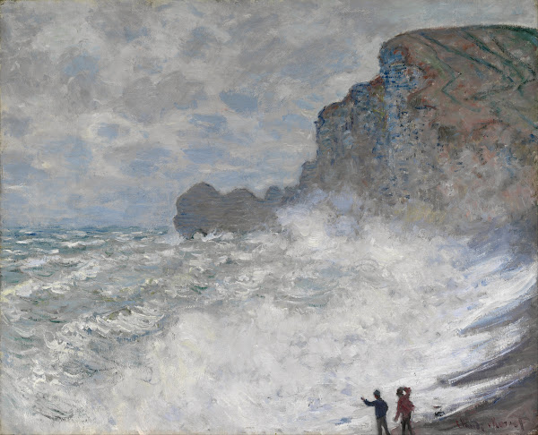 Rough weather at Étretat 1883