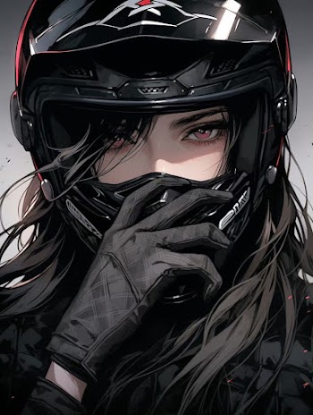 Anime Biker Girl Picture