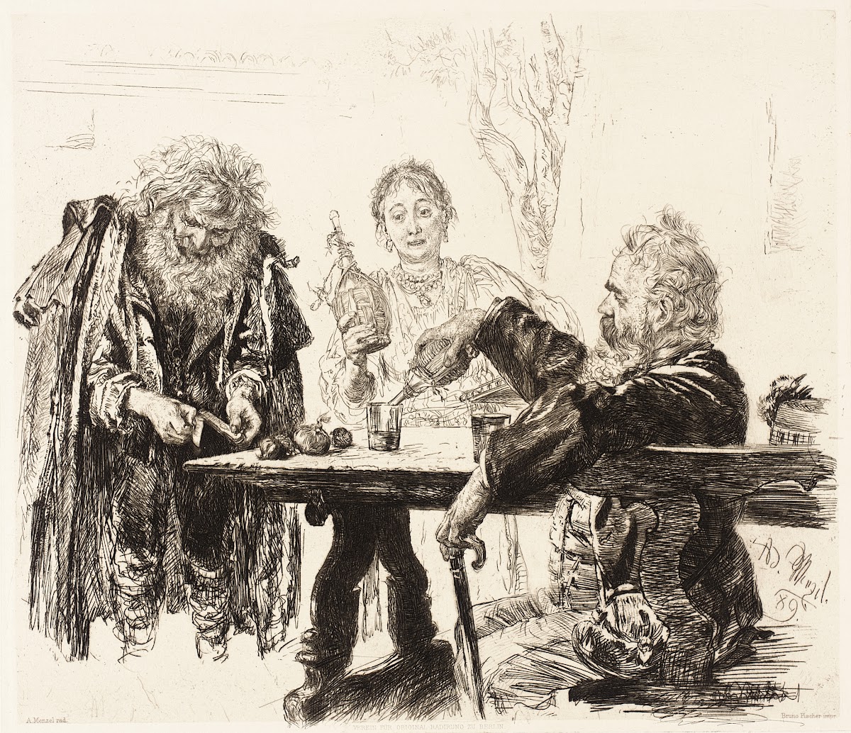 Italian Tavern Scene 1889