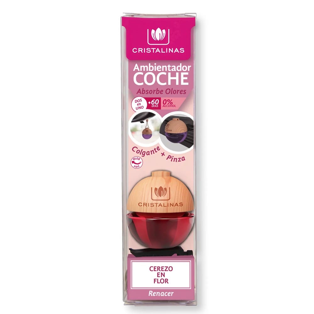 Ambientador para coche Cristalinas™ aroma cerezo en flor