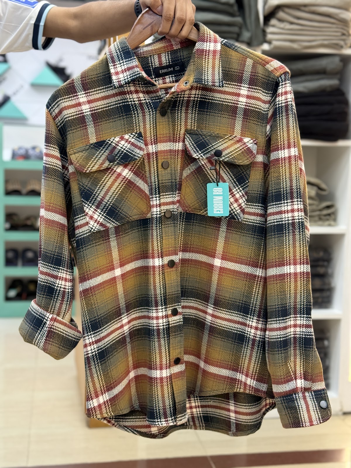 Bold Plaid Cheque Flannel Shacket