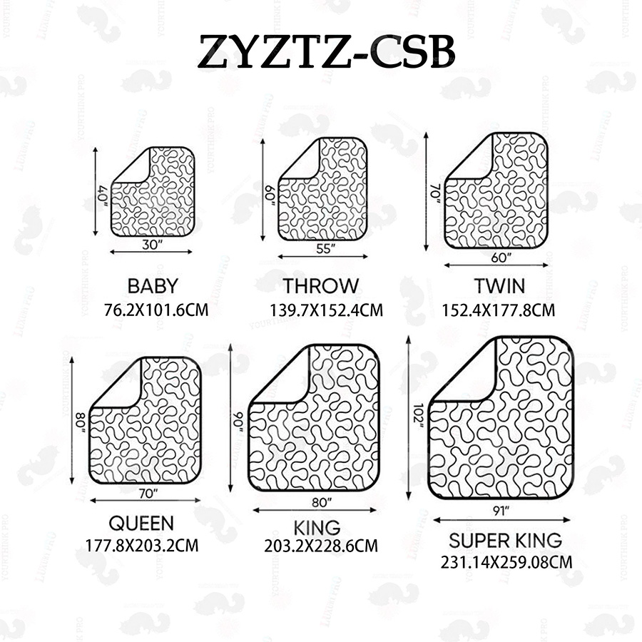 Quilt Blanket-Printed Border