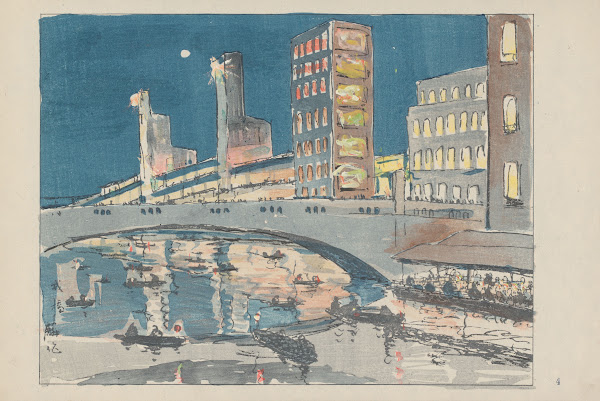 Ebisubashi bridge a business center 1947