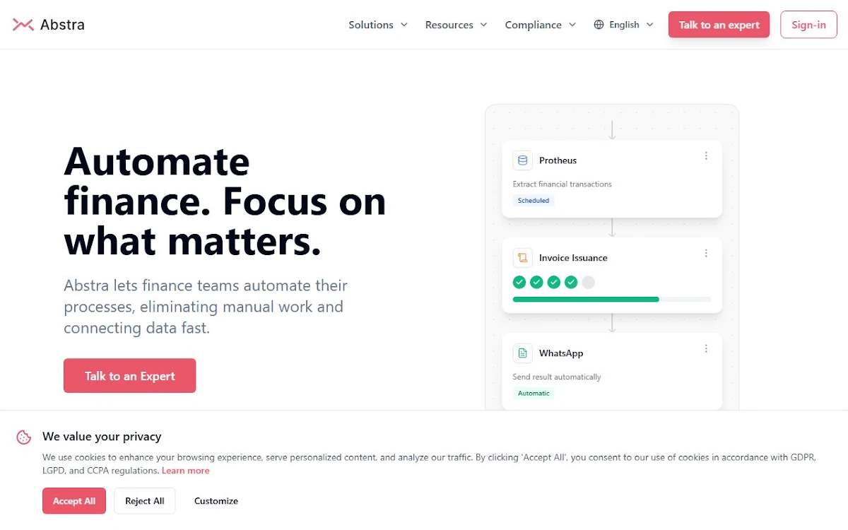 Captura de Abstra Workflows