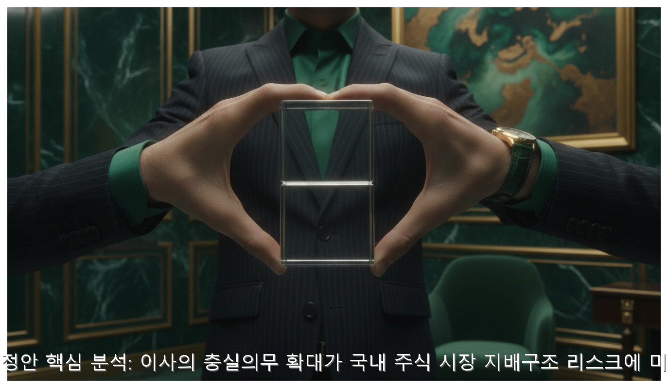 K-상법 개정안 핵심 분석: 이사의 충실의무 확대가 국내 주식 시장 지배구조 리스크에 미치는 영향 핵심 안내 및 분석 인포그래픽 (3)