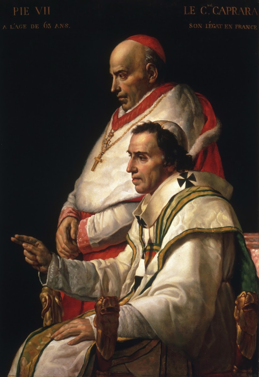 Portrait Of Pope Pius VII And Cardinal Caprara 1805
