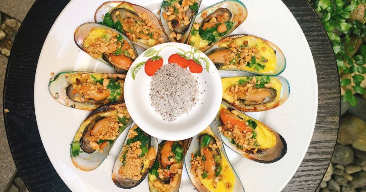 Vẹm Xanh Nướng Mỡ Hành