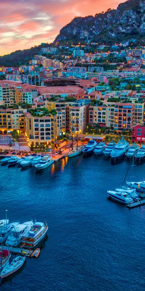 Monaco, Marina, Yacht, Cityscape 4K Wallpaper Background