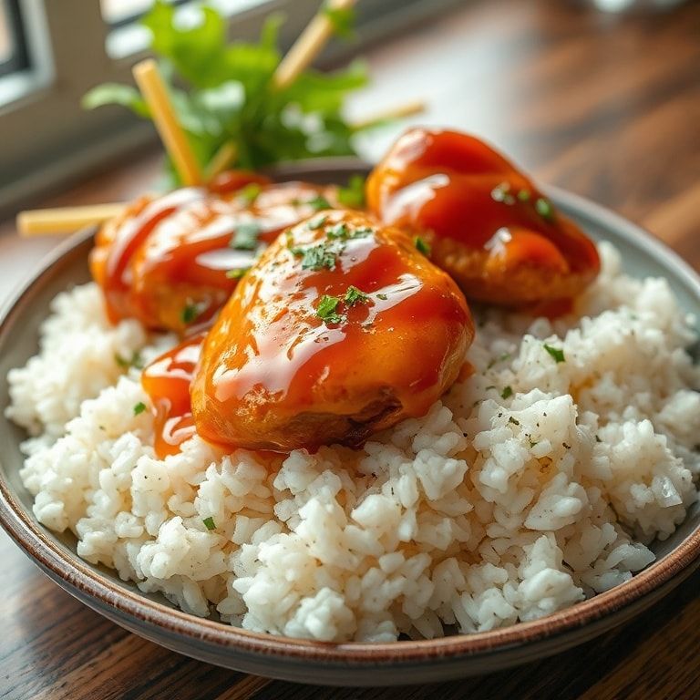 Honey BBQ Chicken & Rice Easy Family Dinner – Quick Homemade Comfort