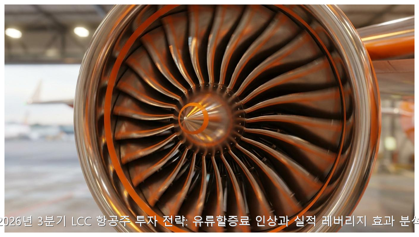 2026년 3분기 LCC 항공주 투자 전략: 유류할증료 인상과 실적 레버리지 효과 분석 핵심 안내 및 분석 인포그래픽 (6)