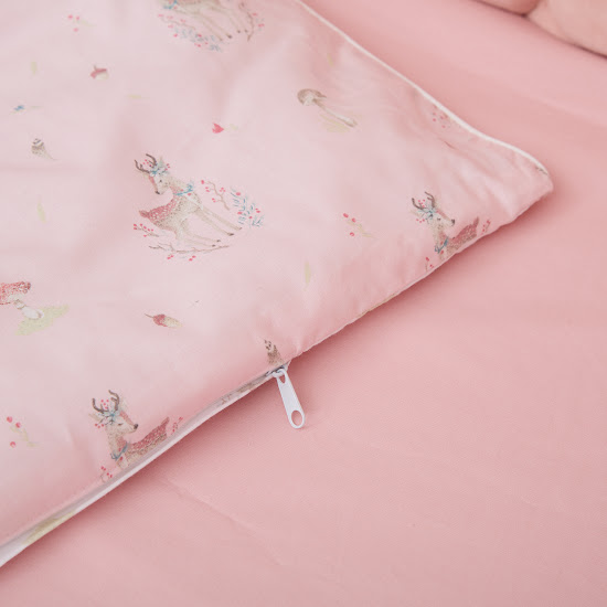Bedding set for a baby crib 7 el Twins Bembi pink