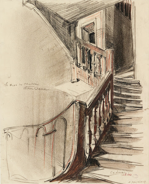 Escalier intérieur 16 rue du Cloître Notre Dame