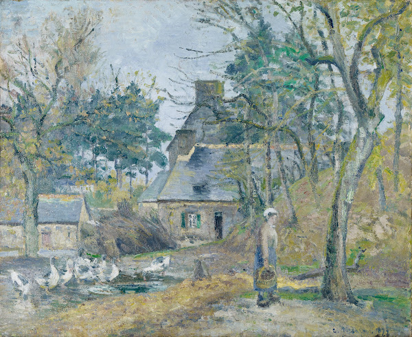 La ferme à Montfoucault Farm at Montfoucault 1874