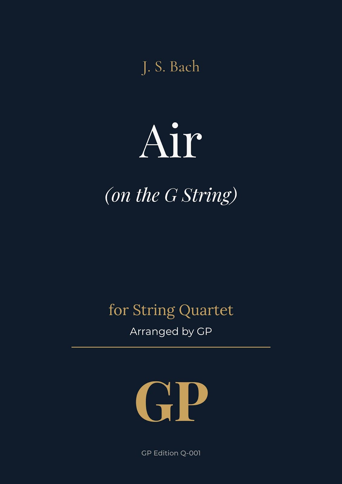 GP Premium Sheet Music Cover
