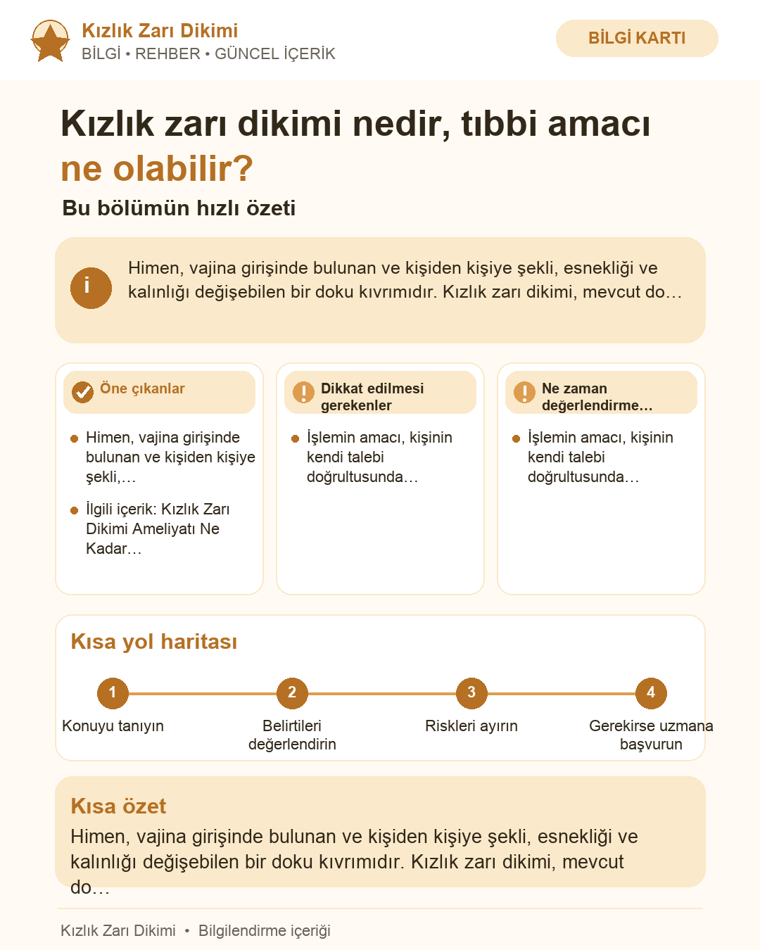 Kızlık zarı dikimi nedir, tıbbi amacı ne olabilir?