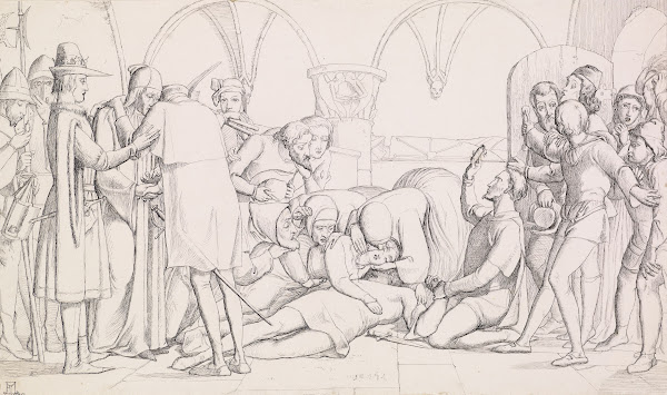 The Death of Romeo and Juliet  Compositional Study 1848