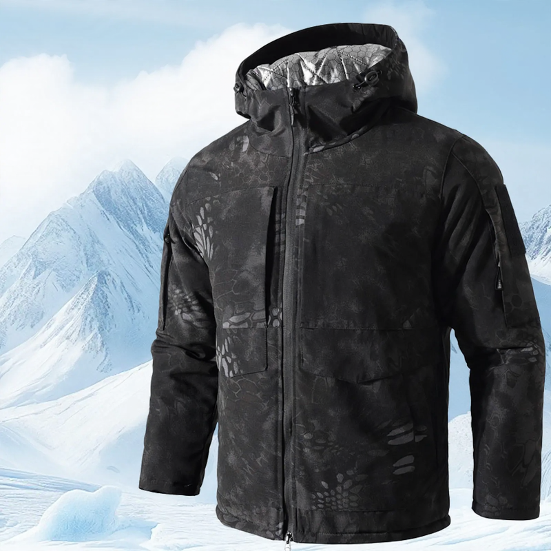 Tactical Men's Winter Jacket, M65 Style, Water Repellent