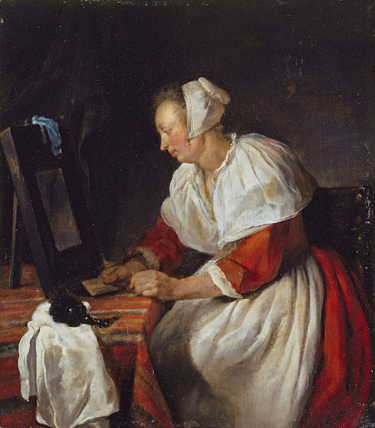 A Woman at her Mirror 1657   c1662