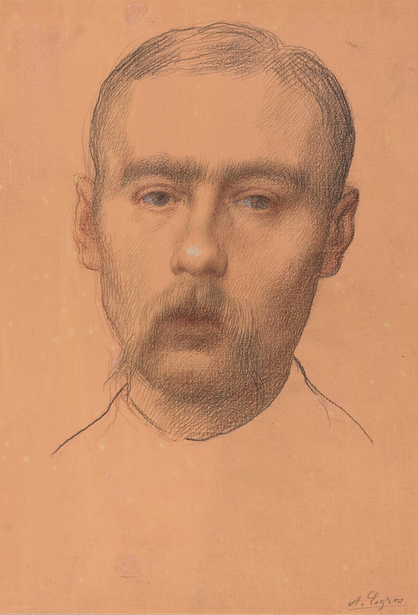Head of a Man Possible Portrait of Professor ED Adams