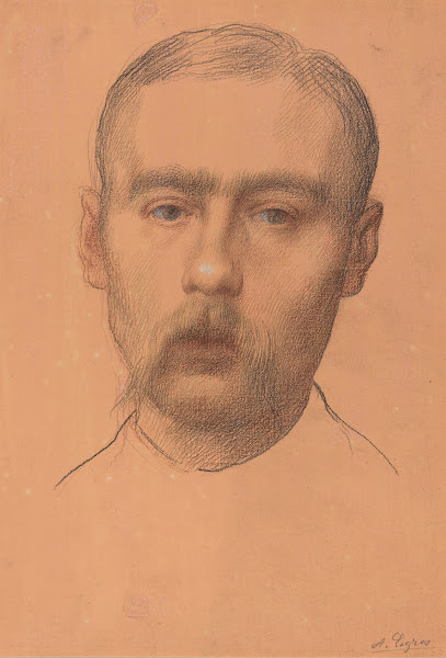 Head of a Man Possible Portrait of Professor ED Adams