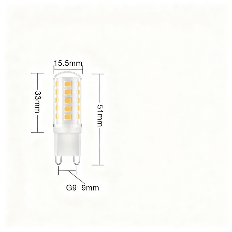 LED-Glühbirne G9, 3W, SMD2835, Keramik