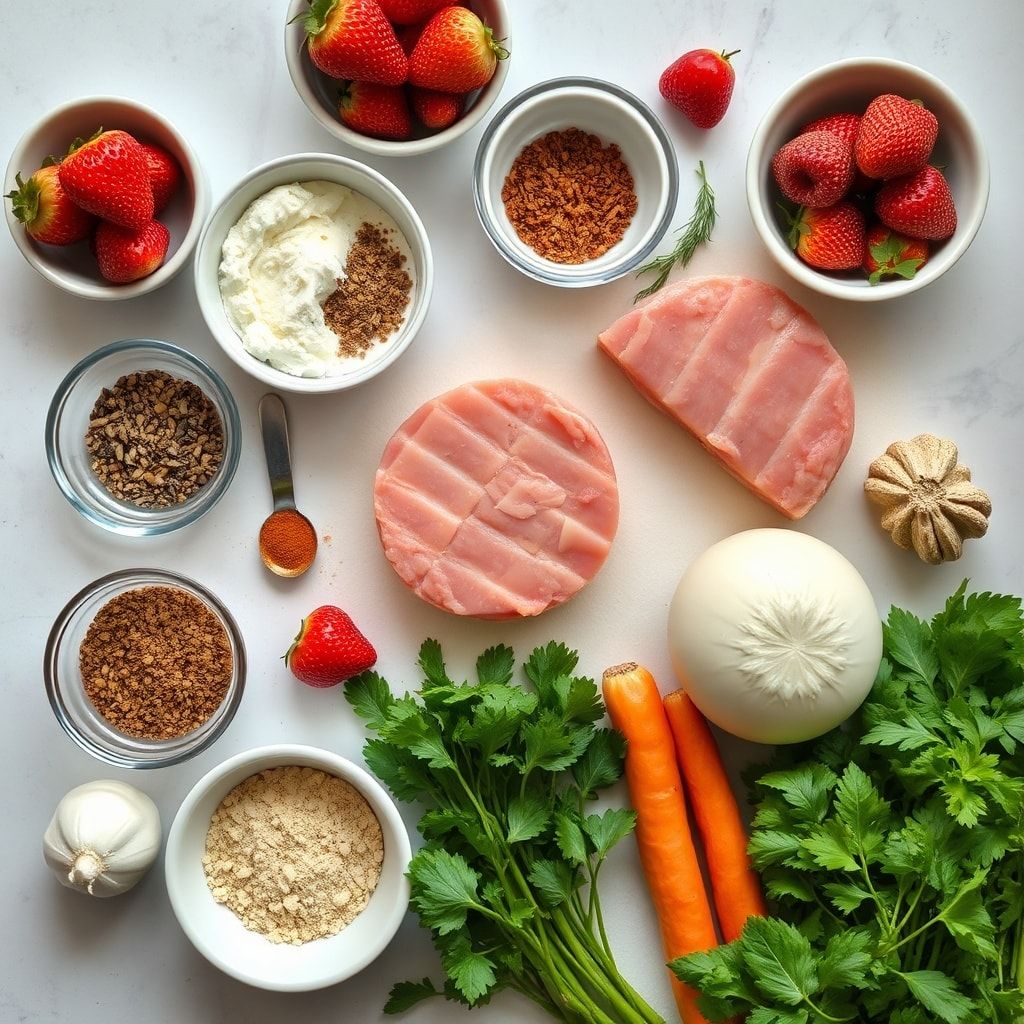 Ingredients for Strawberry Cheesecake Cookies Pretty | Easy Homemade Bakery-Style Treat