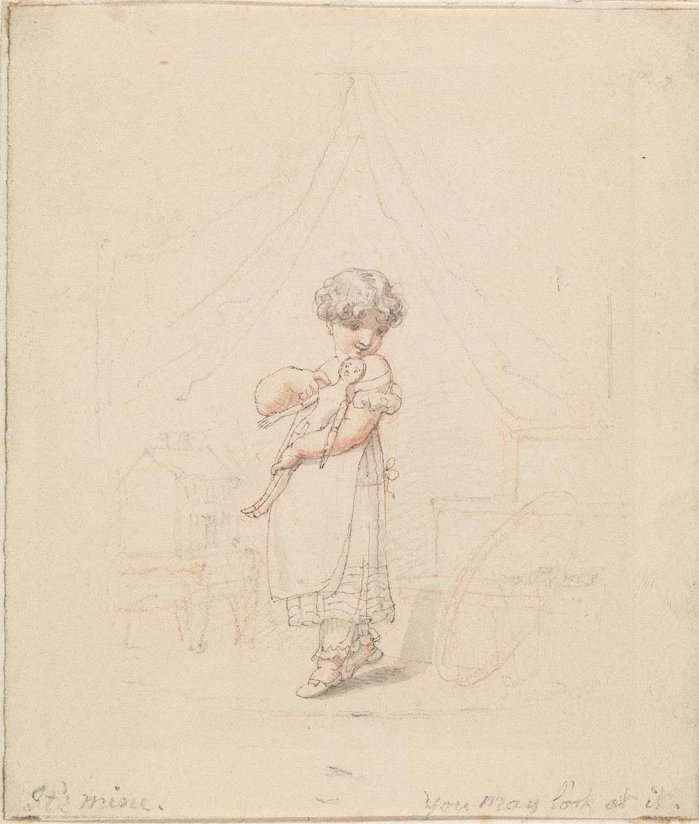 Illustration for The New Doll Its Mine You may Look at It 1825