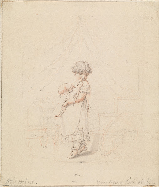 Illustration for The New Doll Its Mine You may Look at It 1825