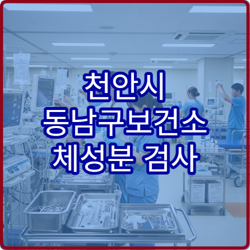 천안시 동남구보건소 체성분 검사 가능한지 이용 방법 안내