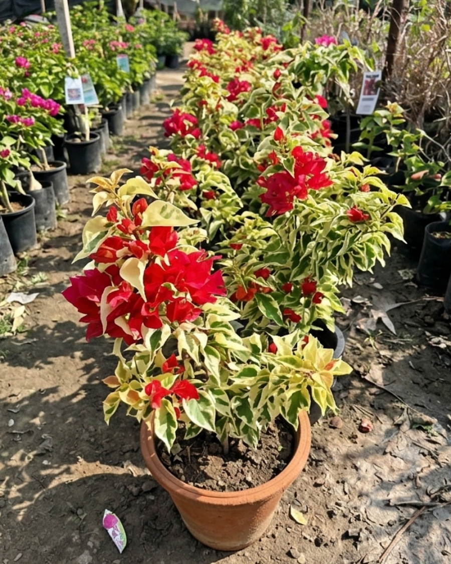Imported Dragon Flame Red Bougainvillea Plant — view 5