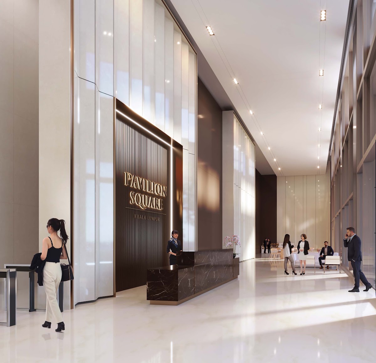 Pavilion Square — lobby reception area