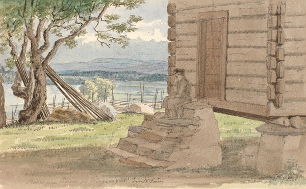 Parti med sæterhytte 1831   1832