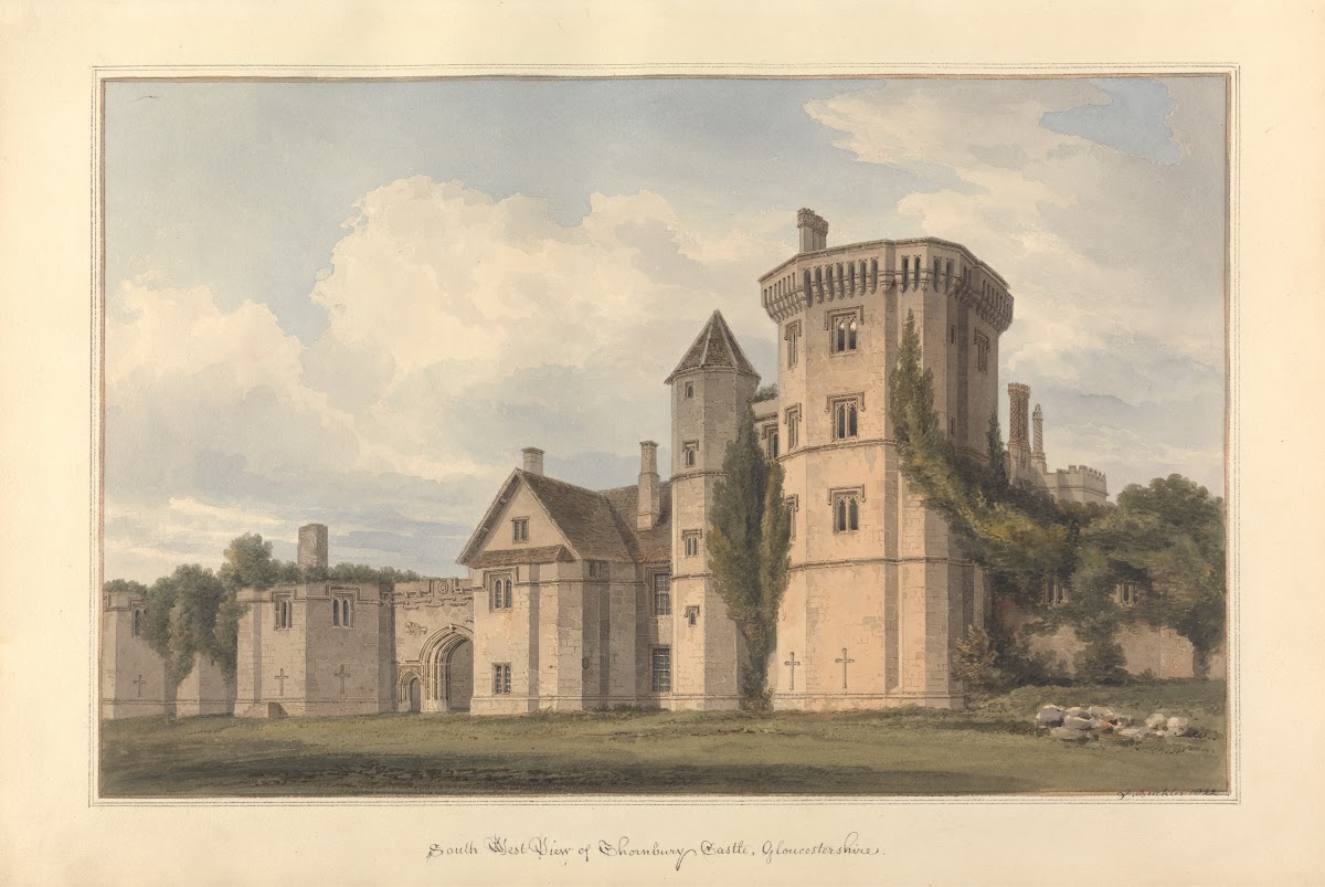 South West View of Thornbury Castle Gloucestershire 1822