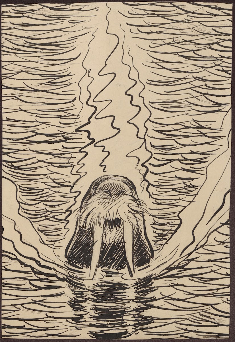 Politician depicted as a walrus 19th 20th century