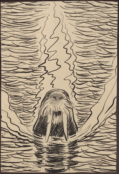 Politician depicted as a walrus 19th 20th century