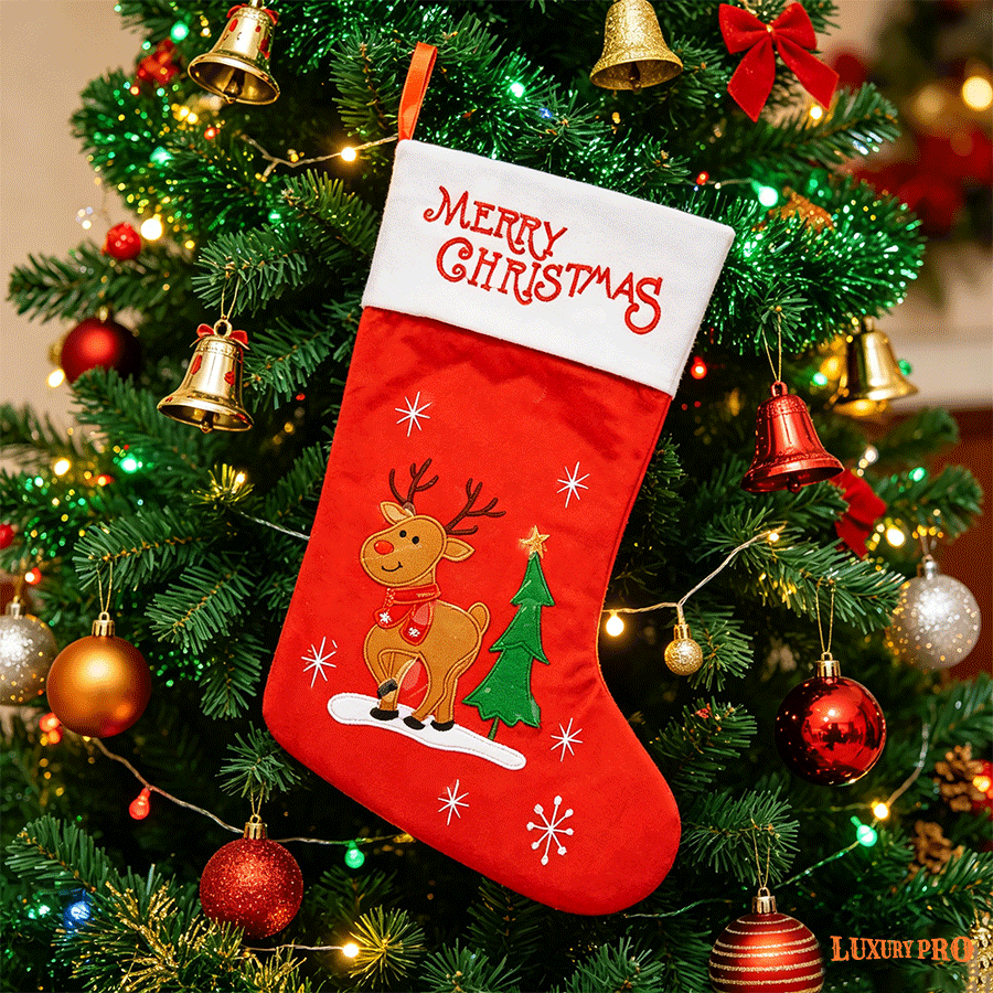 KHU Full-Print Christmas Stocking