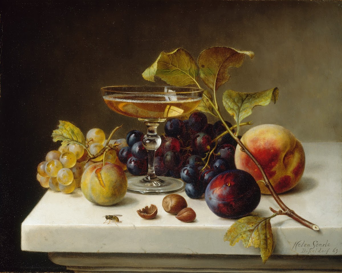 Still Life with Fruit and Champagne 1869