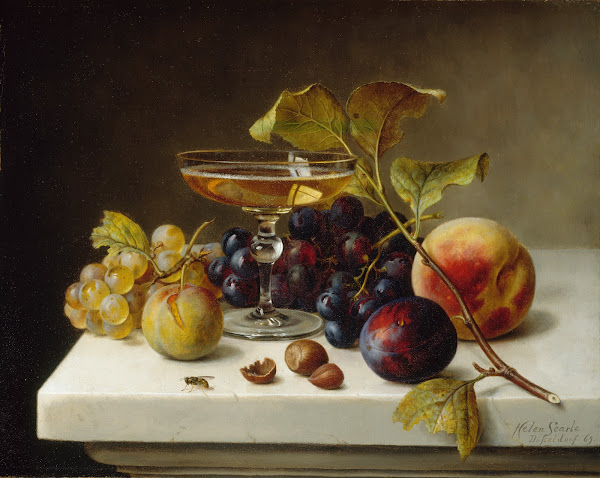Still Life with Fruit and Champagne 1869