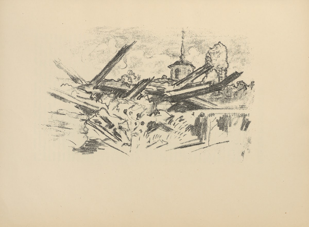Kirchenruine bei Krassny Dwor 1916