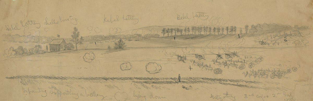 The battle of Gettysburg Attack on the Third Corps Gen Daniel E Sickles by Gen L